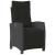 Set mobilier de grădină cu perne, 9 piese, negru, poliratan GartenMobel Dekor