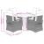 Set mobilier de grădină cu perne, 5 piese, negru, poliratan GartenMobel Dekor