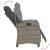 Set mobilier de grădină cu perne, 5 piese, gri, poliratan GartenMobel Dekor