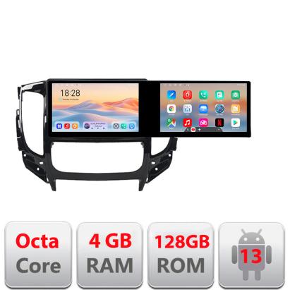 Navigatie Mitsubishi L200 2014-2020 Kit-1094 Edotec 2 ecrane  8 core 4+128 21.6 inch Incell android Wifi 5Ghz gps internet  v1