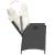 Set mobilier de grădină cu perne, 5 piese, negru, poliratan GartenMobel Dekor