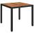 Set mobilier de grădină cu perne, 5 piese, negru, poliratan GartenMobel Dekor