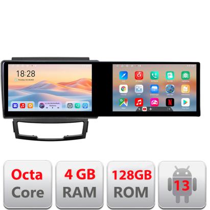 Navigatie Ssangyong Korando 2011- 2013 Kit-159 Edotec 2 ecrane  8 core 4+128 21.6 inch Incell android Wifi 5Ghz gps internet