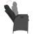 Set mobilier de grădină cu perne, 5 piese, negru, poliratan GartenMobel Dekor