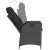 Set mobilier de grădină cu perne, 5 piese, negru, poliratan GartenMobel Dekor