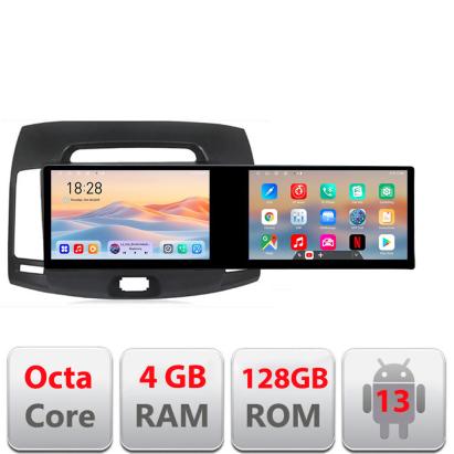 Navigatie Hyundai Elantra 2007-2011 cu 2 ecrane 21.6 inch, 4GB RAM, 128GB