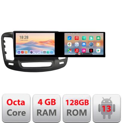 Navigatie Chrysler 200 2015-2019 Edotec 2 ecrane  8 core 4+128 21.6 inch Incell android Wifi 5Ghz gps internet  Kit-200C