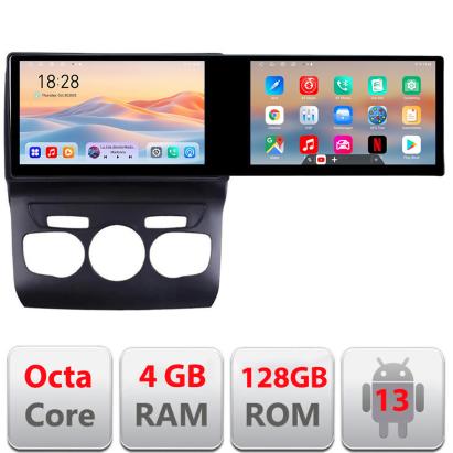 Navigatie Android Citroen C4 2011-2016, 2 ecrane 21.6 inch, 4GB+128GB