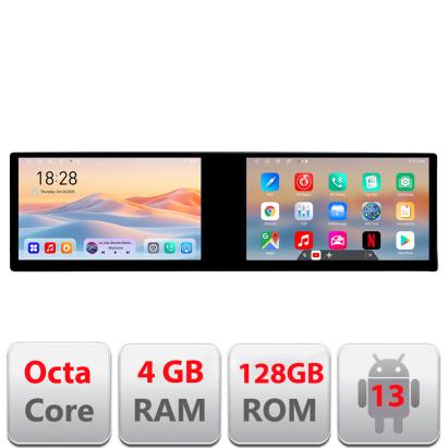 Navigatie auto universala Edotec cu 2 ecrane 21.6 inch, 8 core, 4GB+128GB