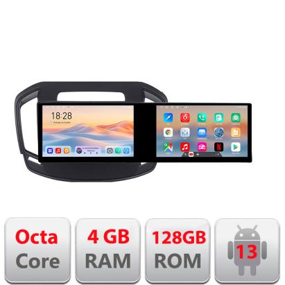 Navigatie Android Opel Insignia 2014-2017, 2 ecrane 21.6 inch, 4GB+128GB