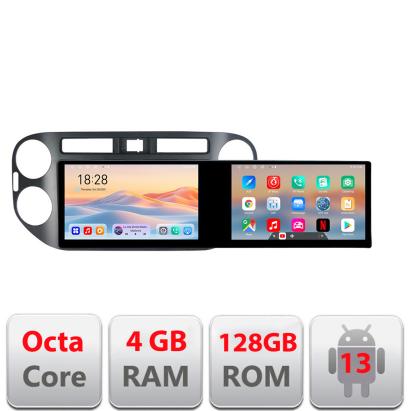 Navigatie Android VW Tiguan si Golf Plus 2012-2016, 2 ecrane 21.6 inch