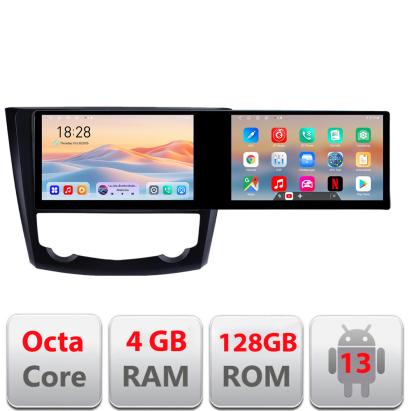 Navigatie Renault Kadjar Kit-9030 Edotec 2 ecrane  8 core 4+128 21.6 inch Incell android Wifi 5Ghz gps internet