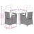 Set mobilier de grădină cu perne, 5 piese, negru, poliratan GartenMobel Dekor