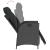 Set mobilier de grădină cu perne, 9 piese, negru, poliratan GartenMobel Dekor