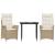 Set mobilier de grădină cu perne, 3 piese, bej, poliratan GartenMobel Dekor