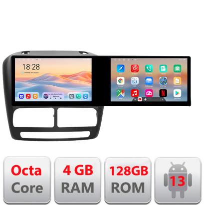 Navigație Android Fiat Doblo și Opel Combo 2010-2017, 2 ecrane 21.6 inch
