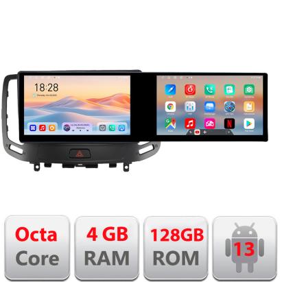 Navigatie Infiniti G35 G37 2006-2013 cu 2 ecrane, Android 13, 4+128GB