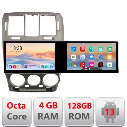 Navigatie Hyundai Getz 2002-2010 Edotec 2 ecrane  8 core 4+128 21.6 inch Incell android Wifi 5Ghz gps internet  kit-getz