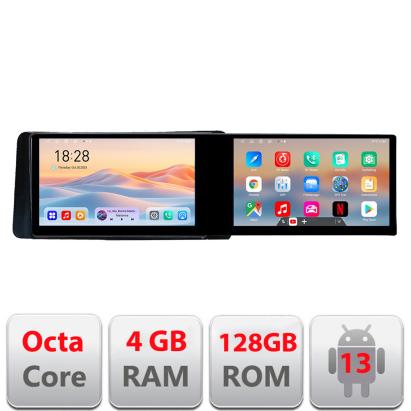 Navigație Android Skoda Kamiq 2019+ cu 2 ecrane 21.6 inch, 4GB RAM, 128GB