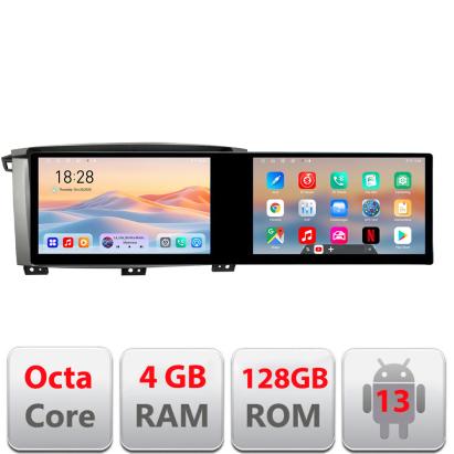 Navigatie Android Toyota Land Cruiser L100 cu 2 ecrane, 4GB RAM, 128GB