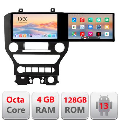 Navigatie Android Ford Mustang 2015-2020, 2 ecrane 21.6 inch, 4GB+128GB