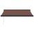 Copertină retractabilă manual, maro, 350x250 cm GartenMobel Dekor