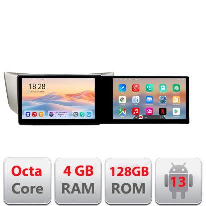 Navigație Android Lexus RX 2003-2009 cu 2 ecrane 21,6 inch, 4GB+128GB