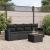 Set mobilier de grădină cu perne, 5 piese, negru, poliratan GartenMobel Dekor