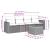 Set mobilier de grădină cu perne, 5 piese, negru, poliratan GartenMobel Dekor