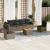 Set canapele de grădină, 7 piese, cu perne, gri, poliratan GartenMobel Dekor