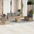 Set canapele de grădină, 8 piese, cu perne, bej, poliratan GartenMobel Dekor