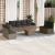Set canapele de grădină, 9 piese, cu perne, gri, poliratan GartenMobel Dekor