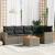 Set mobilier grădină cu perne, 6 piese, gri, poliratan GartenMobel Dekor