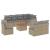 Set canapele de grădină, 9 piese, cu perne, bej, poliratan GartenMobel Dekor