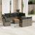 Set canapele de grădină, 9 piese, cu perne, gri, poliratan GartenMobel Dekor