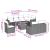 Set mobilier de grădină cu perne, 9 piese, negru, poliratan GartenMobel Dekor
