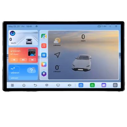 Navigație auto universală 2DIN Android, 8GB RAM, 128GB, QLED 1K, 4G LTE