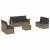 Set canapele de grădină cu perne, 8 piese, gri, poliratan GartenMobel Dekor