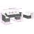 Set mobilier de grădină cu perne, 9 piese, negru, poliratan GartenMobel Dekor