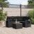 Set mobilier de grădină cu perne, 5 piese, negru, poliratan GartenMobel Dekor