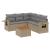 Set canapele de grădină cu perne, 6 piese, bej, poliratan GartenMobel Dekor