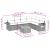 Set canapele de grădină cu perne, 7 piese, negru, poliratan GartenMobel Dekor