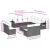 Set canapele de grădină, 12 piese, cu perne, negru, poliratan GartenMobel Dekor