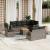 Set canapele de grădină, 9 piese, cu perne, gri, poliratan GartenMobel Dekor