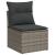 Set mobilier de grădină cu perne, 10 piese, gri, poliratan GartenMobel Dekor