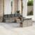 Set mobilier de grădină cu perne, 10 piese, gri, poliratan GartenMobel Dekor