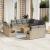 Set canapele de grădină cu perne, 12 piese, bej, poliratan GartenMobel Dekor