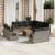 Set canapea de grădină cu perne, 12 piese, gri, poliratan GartenMobel Dekor