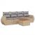 Set canapele de grădină cu perne, 5 piese, bej, poliratan GartenMobel Dekor