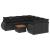 Set mobilier de grădină cu perne, 9 piese, negru, poliratan GartenMobel Dekor